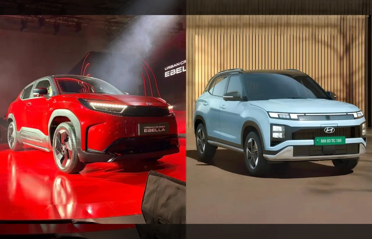 Urban Cruiser Ebella vs Creta Electric Comparison
